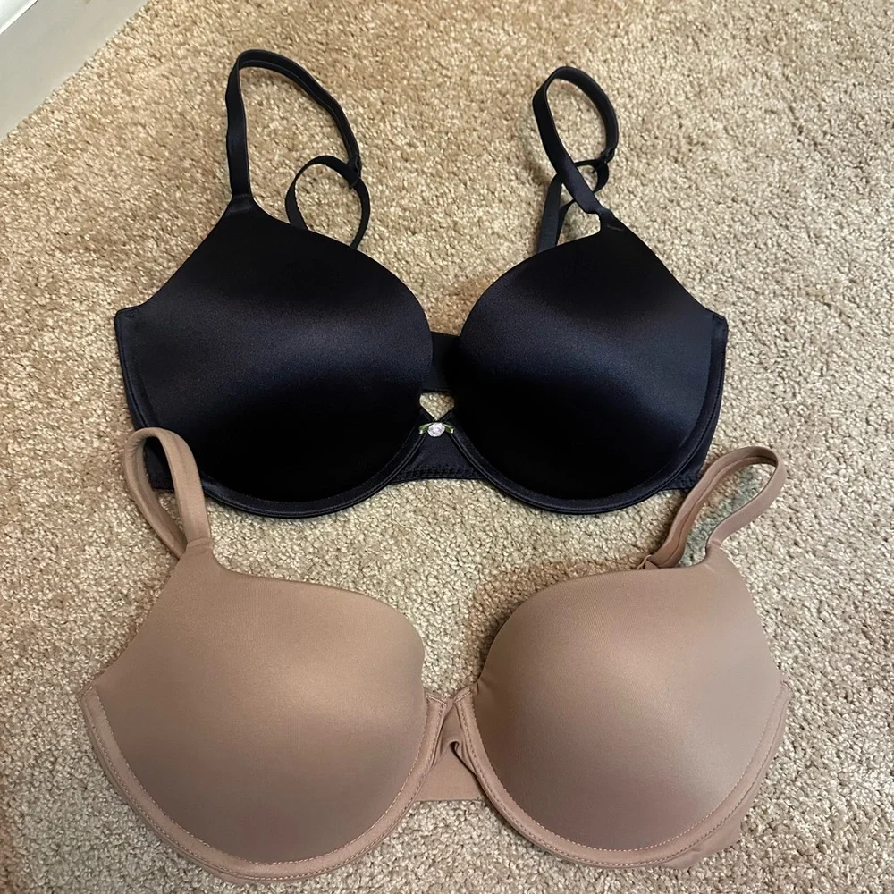 SKIMS NWOT Fits Everybody Push Up Demi Bra 34D set of 2 - Picture 1 of 5